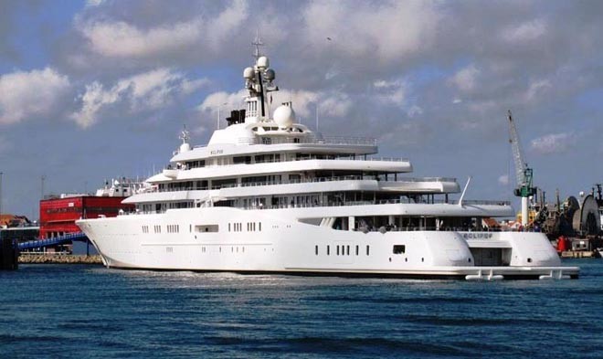 Superyacht Eclipse - photo by Keld Gydum © SW